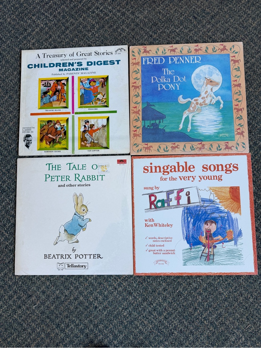 Children’s Vintage Vinyl Records